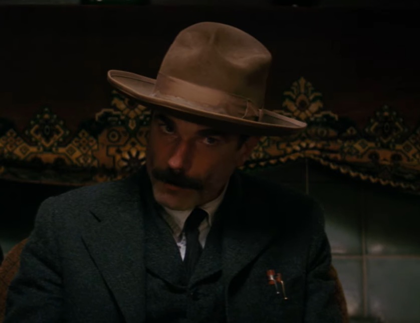 A visually captivating still taken from a pivotal moment in the film There Will Be Blood (2007)