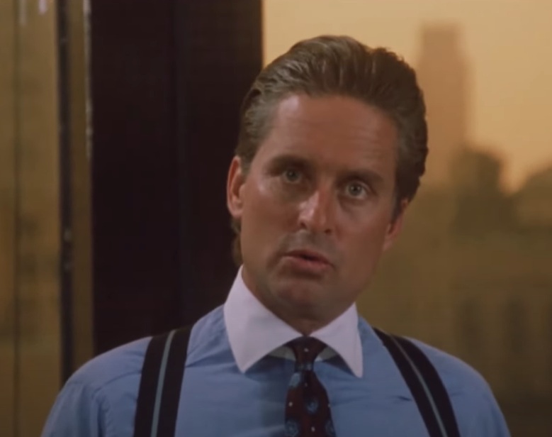 A visually captivating still taken from a pivotal moment in the film Wall Street (1987)