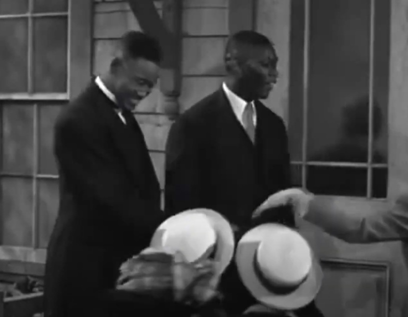 A visually captivating still taken from a pivotal moment in the film Cabin in the Sky (1943)