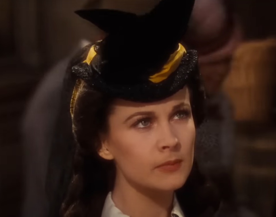 A visually captivating still taken from a pivotal moment in the film Gone with the Wind (1939)
