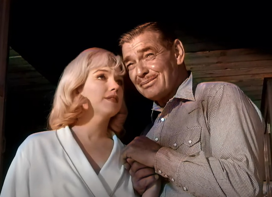 A visually captivating still taken from a pivotal moment in the film The Misfits (1961)