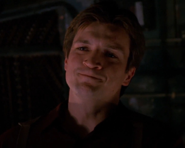 A visually captivating still taken from a pivotal moment in the television series Firefly (2002)