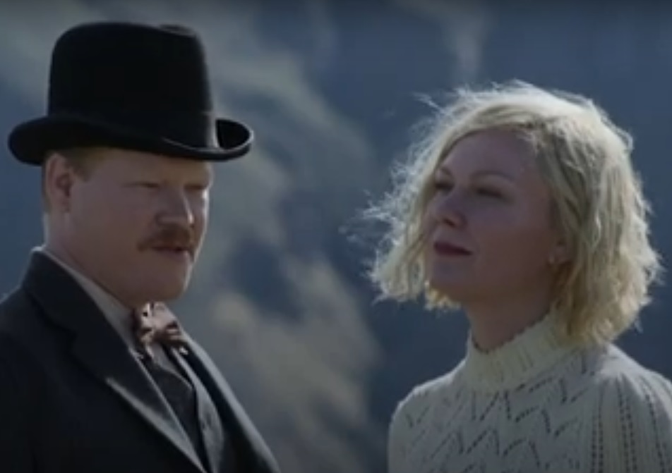 A visually captivating still taken from a pivotal moment in the film The Power of the Dog (2021)