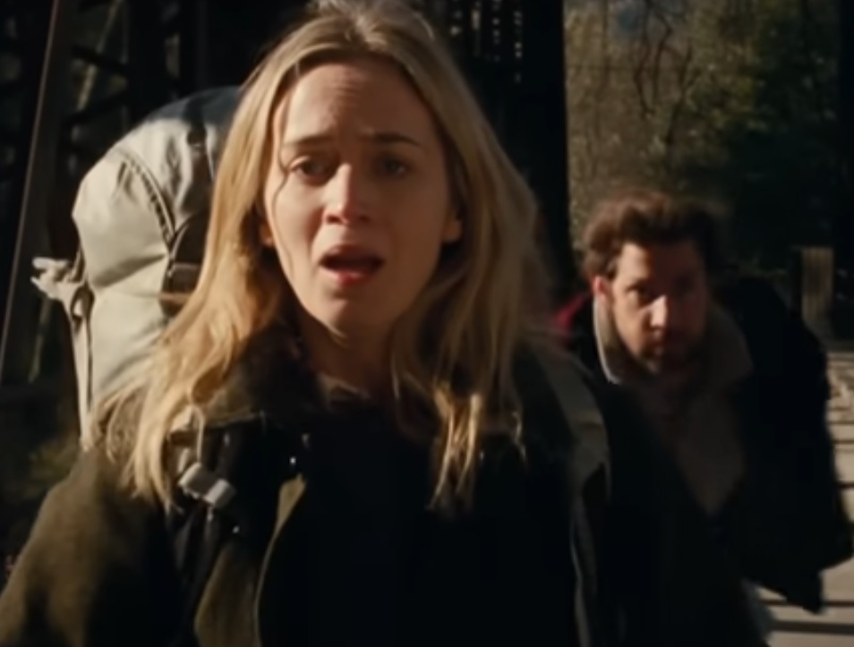 A visually captivating still taken from a pivotal moment in the film A Quiet Place (2018)