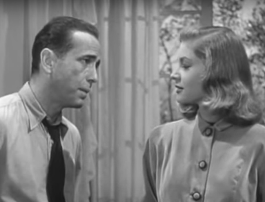A visually captivating still taken from a pivotal moment in the film The Big Sleep (1946)