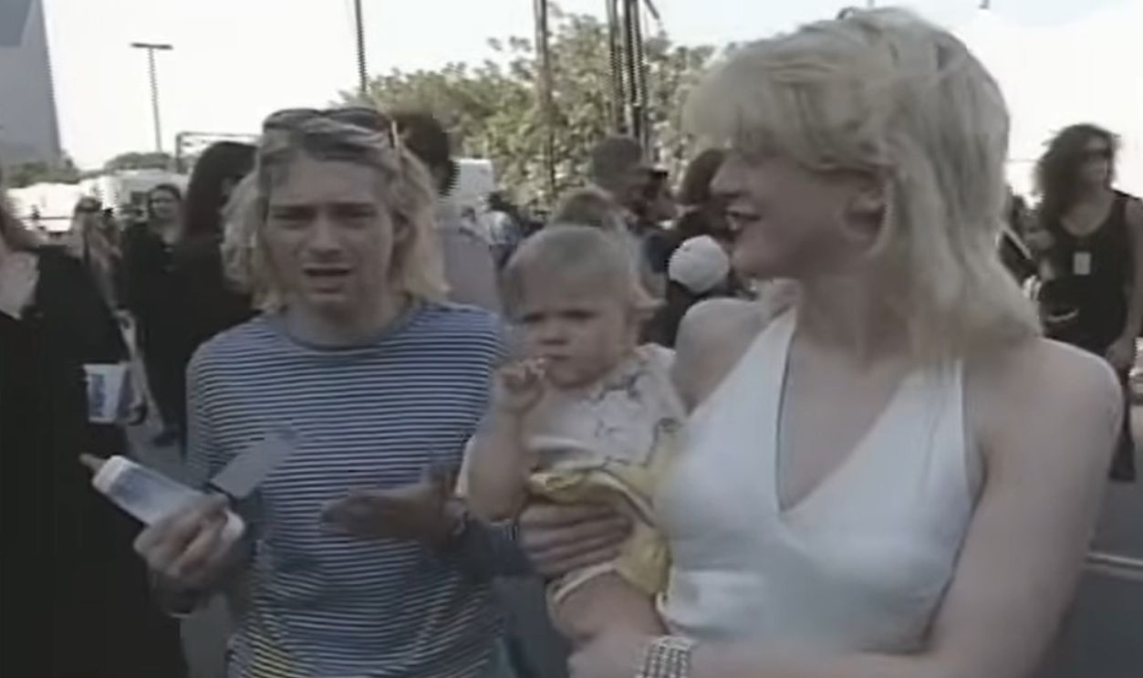 Kurt Cobain And Courtney Love