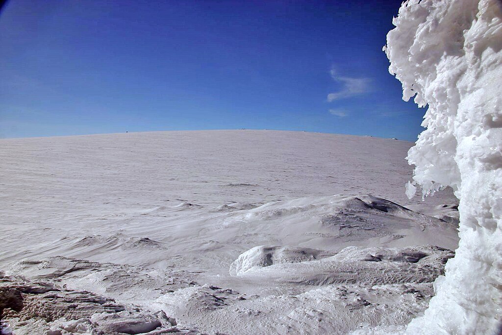 Hardangerjøkulen glacier pictured in 2007