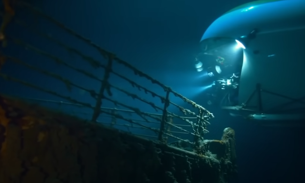 Screenshot of the documentary Ghosts of the Abyss