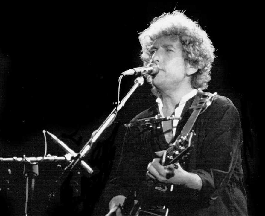 Bob Dylan on stage