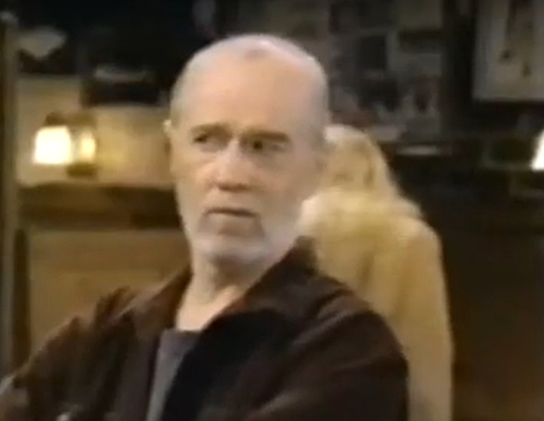 A visually captivating still taken from a pivotal moment in the television sitcom The George Carlin Show (1994-1995)