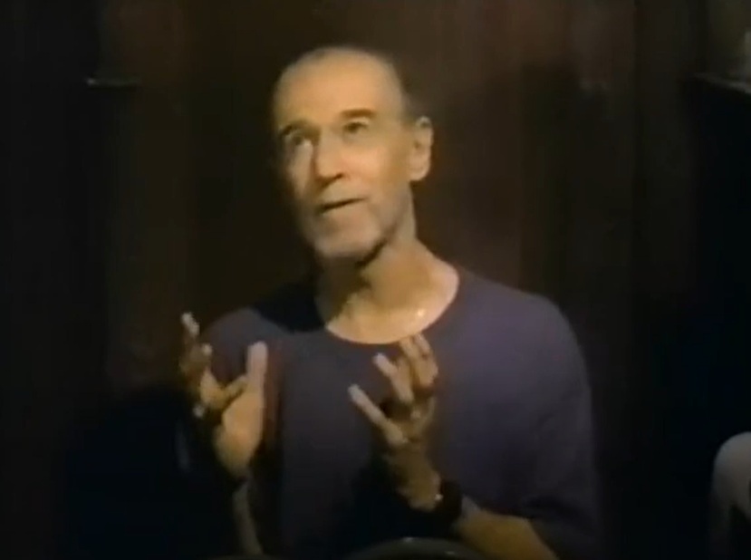 A visually captivating still taken from a pivotal moment in the television sitcom The George Carlin Show (1994-1995)
