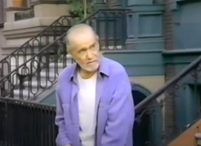 A visually captivating still taken from a pivotal moment in the television sitcom The George Carlin Show (1994-1995)