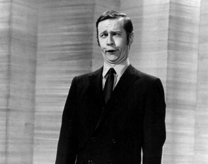 Photo of George Carlin performing on the television program This Is Tom Jones.