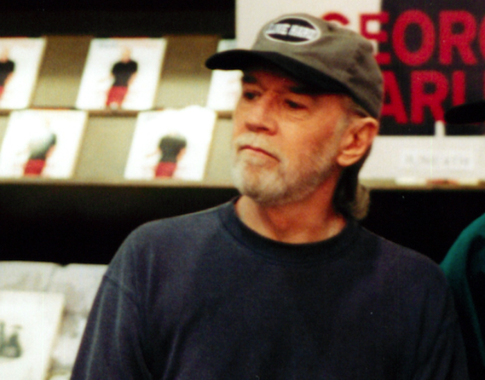 George Carlin at a signing for Brain Droppings