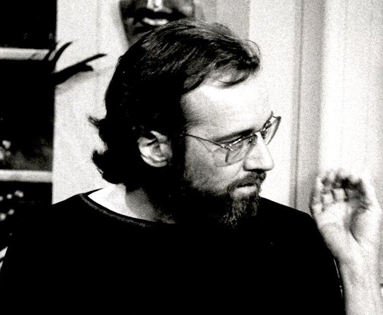 Grayscale publicity photo of George Carlin and Dinah Shore