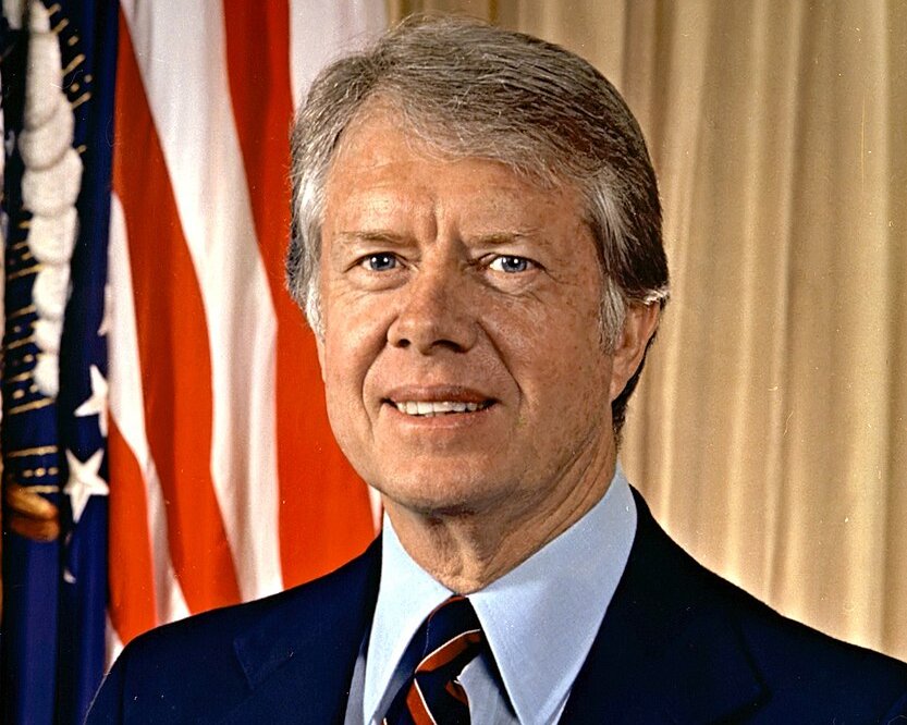 Portrait Photo of American president, politician and humanitarian Jimmy Carter