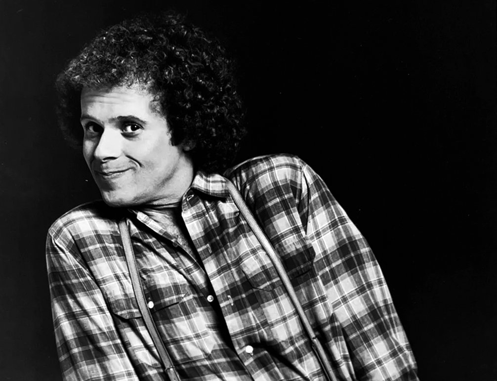 Grayscale Portrait Photo of American fitness instructor Richard Simmons