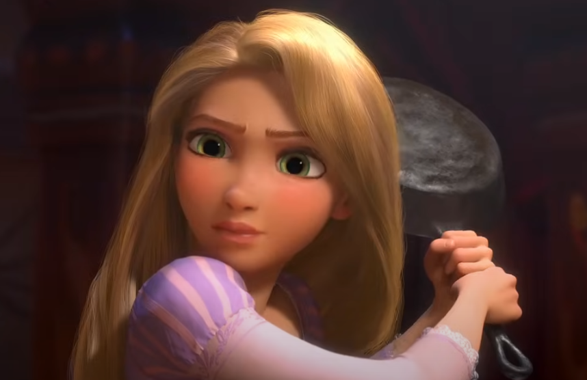 A screenshot from the movie Tangled