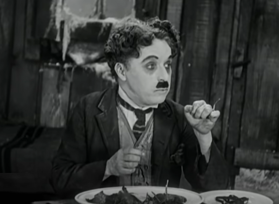 Screenshot from the movie - The Gold Rush (1925)