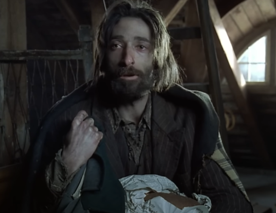 Screenshot of Adrien Brody from - The Pianist (2002)