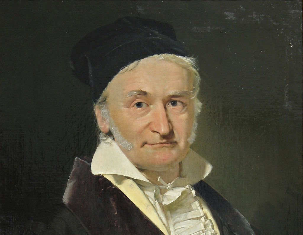 Portrait Painting of German mathematician Carl Friedrich Gauss By Christian Albrecht Jensen