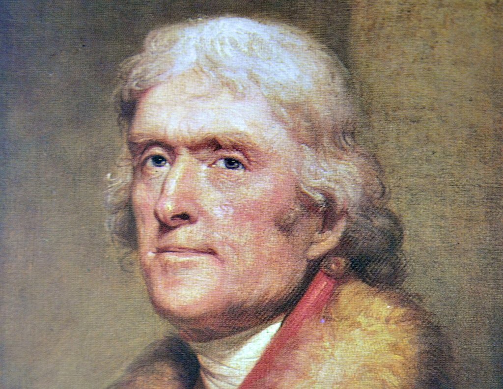 Portrait Painting of Thomas Jefferson the third president of the United States