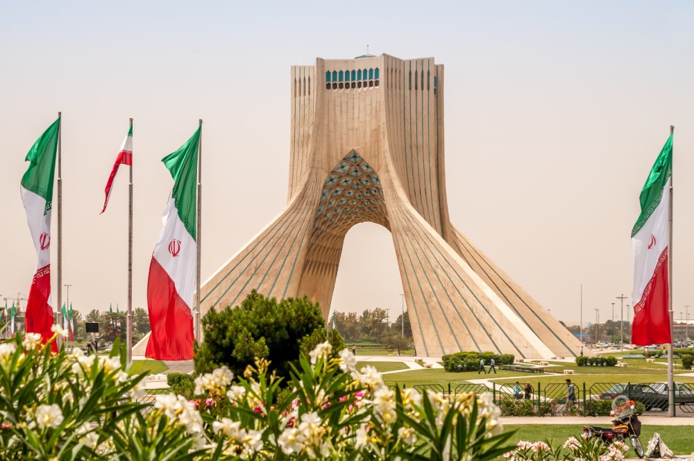 Landscape Photo of the Azadi Monument in Tehran, Iran
