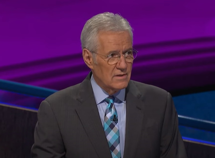 A visually captivating still taken from a pivotal moment in the television game show Jeopardy! (1964-)