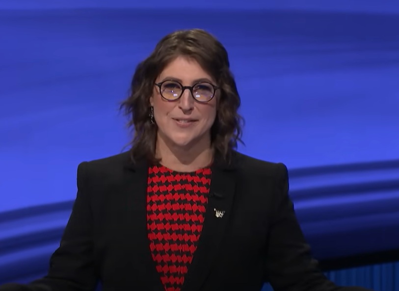 A visually captivating still taken from a pivotal moment in the television game show Jeopardy! (1964-)