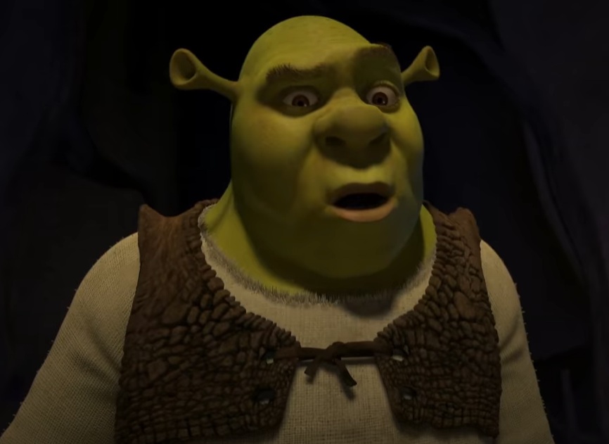 A visually captivating still taken from a pivotal moment in the animated film Shrek the Third (2007)