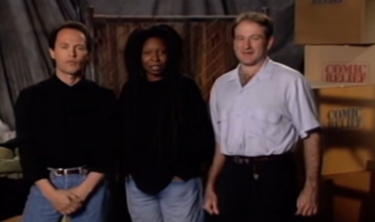Robin Williams, Whoopie Goldberg and Billy Crystal