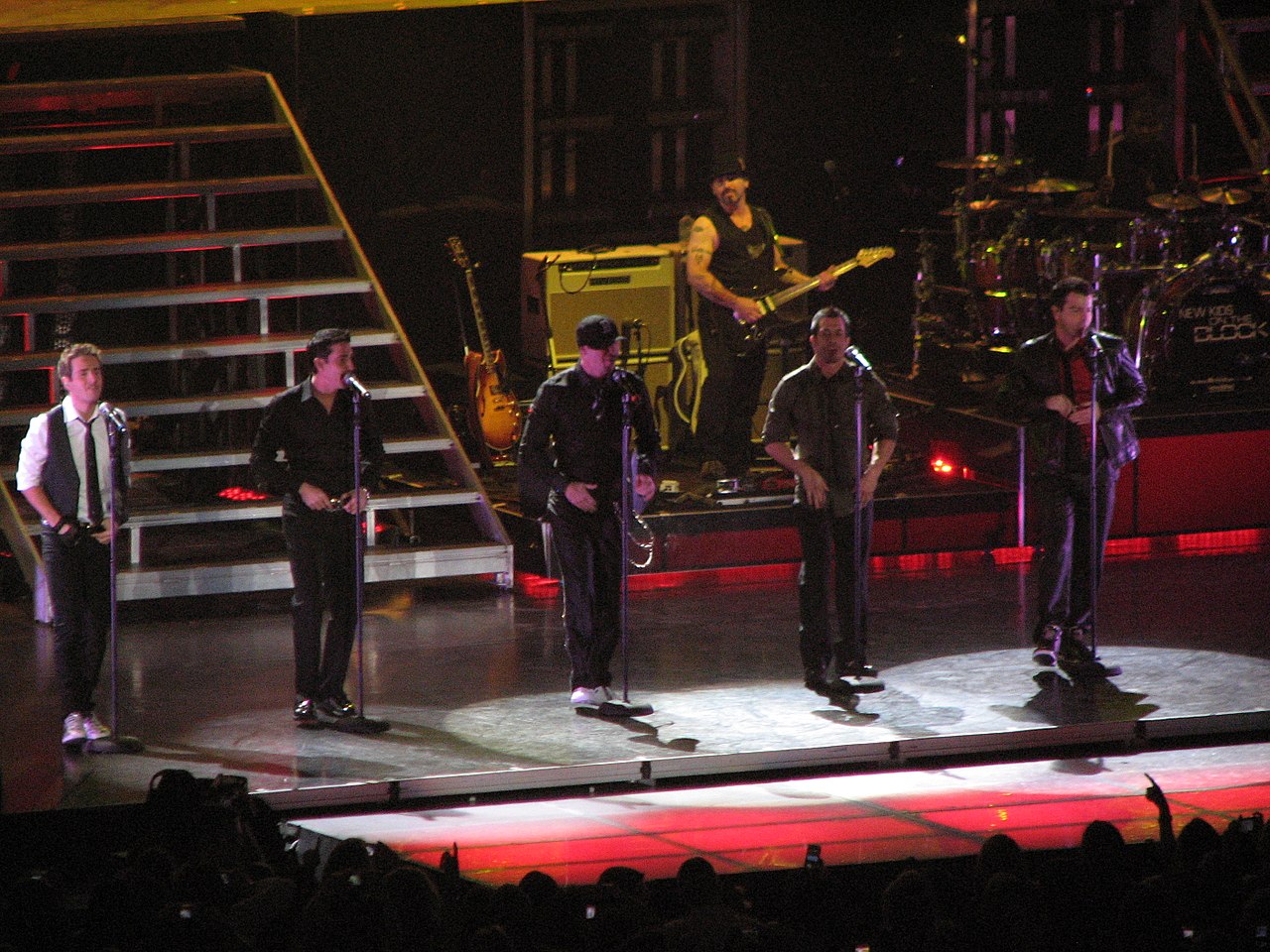 New Kids on the Block performing on Nov 6, 2008