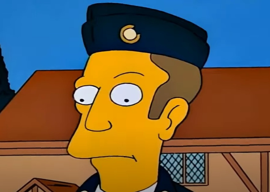 A visually captivating still taken from a pivotal moment in the television series The Simpsons (1989-)