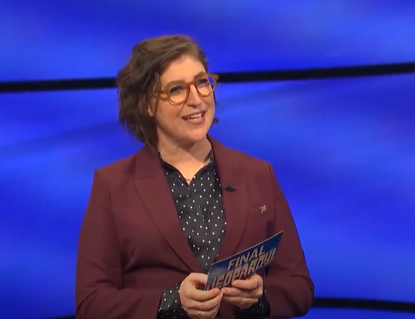 A visually captivating still taken from a pivotal moment in the television game show Jeopardy! (1964-)