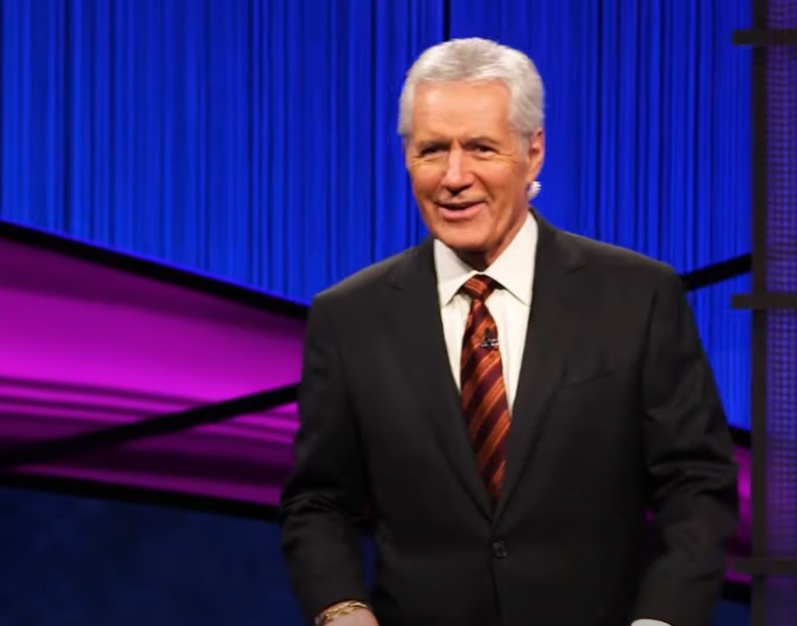 A visually captivating still taken from a pivotal moment in the television game show Jeopardy! (1964-)