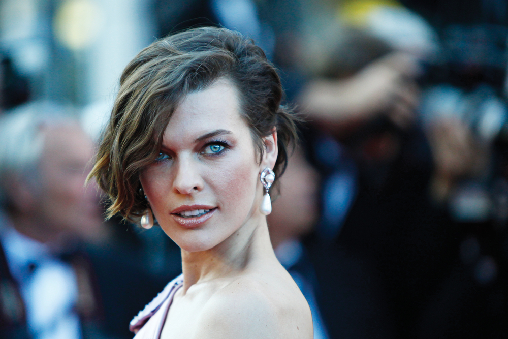 Portrait Photo of American Actress and fashion model Mila Jovovich