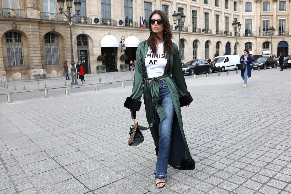 Portrait Photo of American Actress and fashion model Emily Ratajkowski