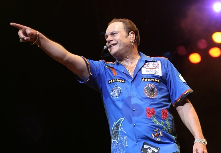 Harry Wayne Casey (KC) of KC & The Sunshine Band performing at the Del Mar CA Fairgrounds.