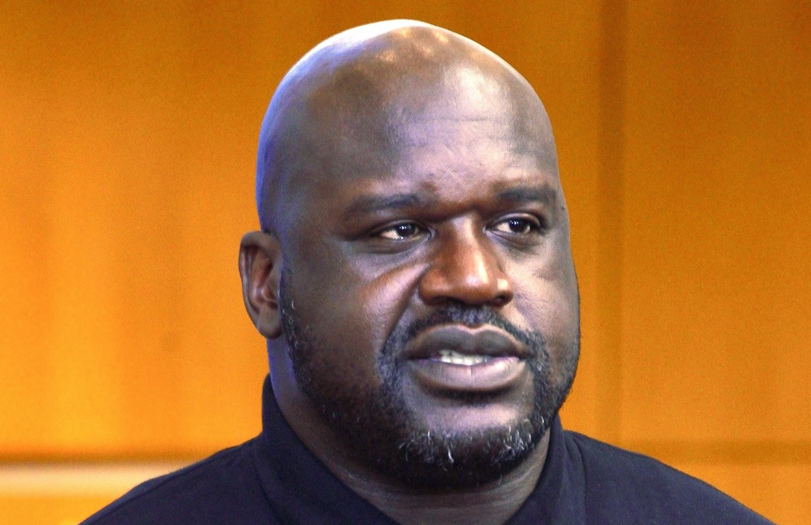 Portrait Photo of Shaquille O'Neal in a blue shirt