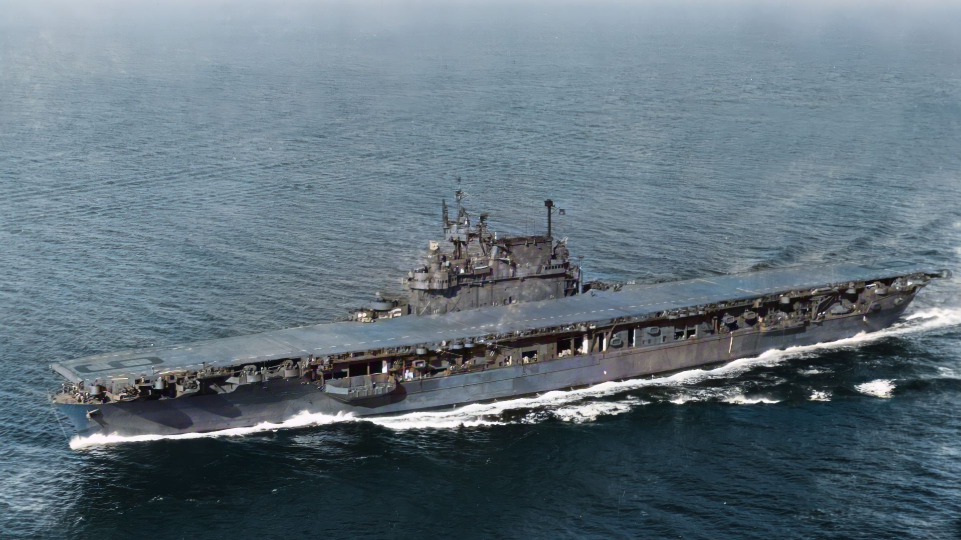 File:USS Enterprise (CV-6) underway in Puget Sound, 13 September 1945 (19-N-89185).jpg