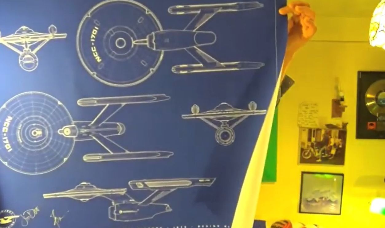 STAR TREK SIGNED BLUEPRINTS