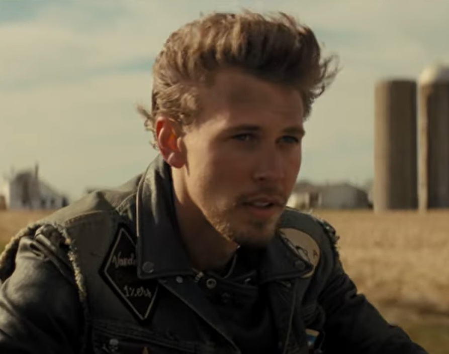 A visually captivating still taken from a pivotal moment in the film The Bikeriders (2023)