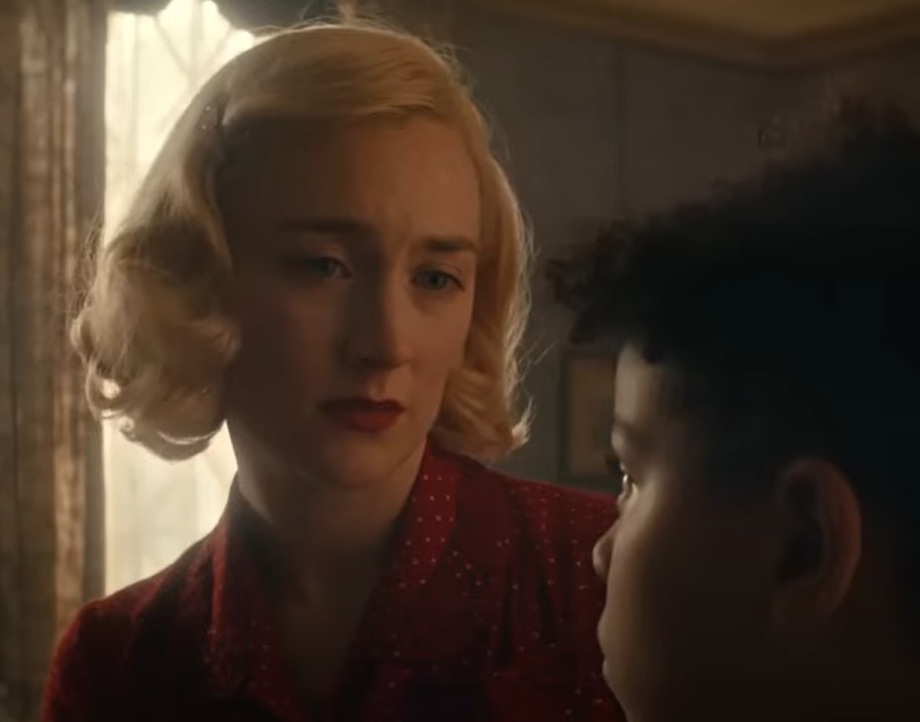 A visually captivating still taken from a pivotal moment in the film Blitz (2024)