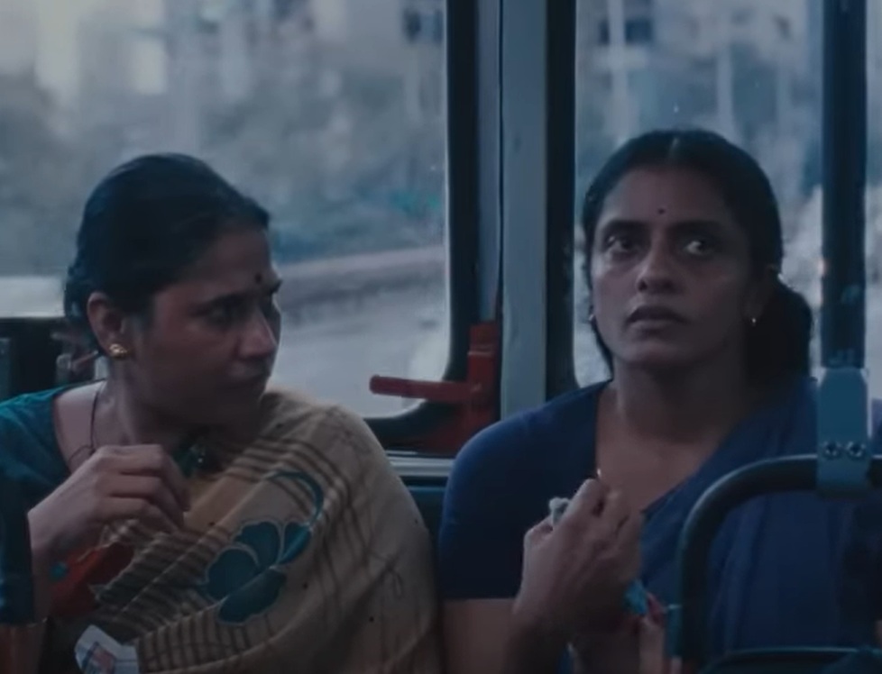 A visually captivating still taken from a pivotal moment in the film All We Imagine as Light (2024)