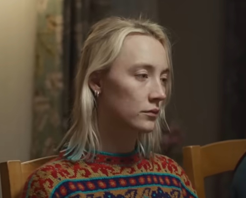 A visually captivating still taken from a pivotal moment in the film The Outrun (2024)