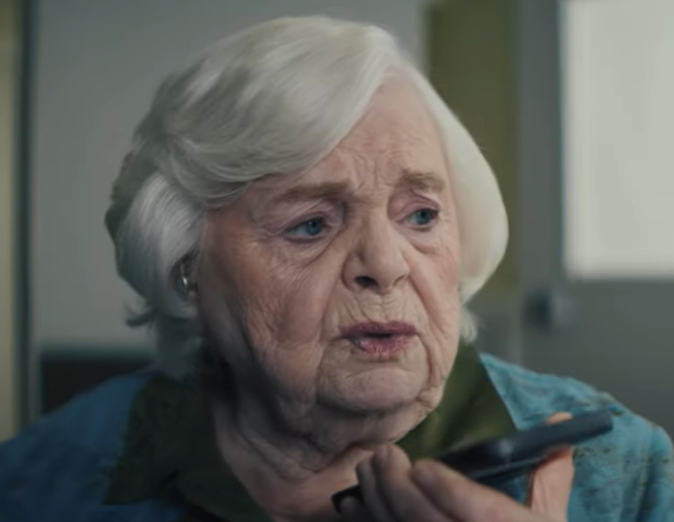 A visually captivating still taken from a pivotal moment in the film Thelma (2024)