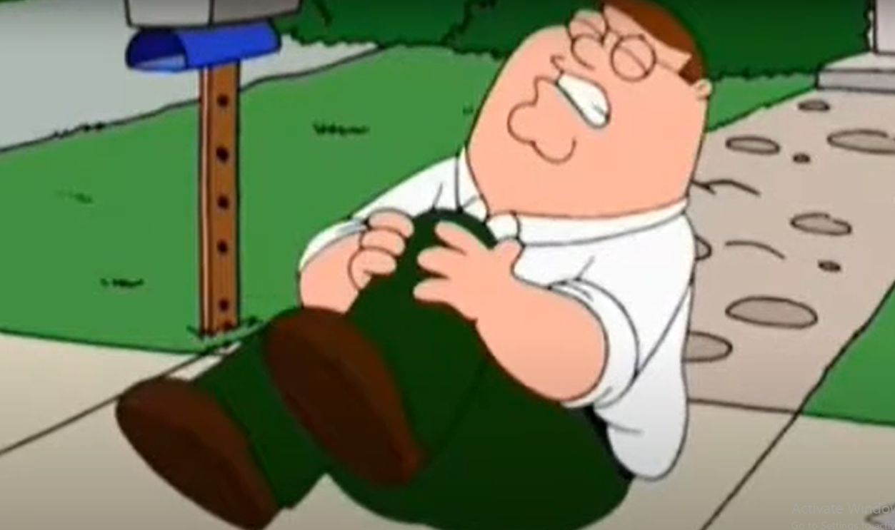 Family Guy: Peter Hurts His Knee Compilation