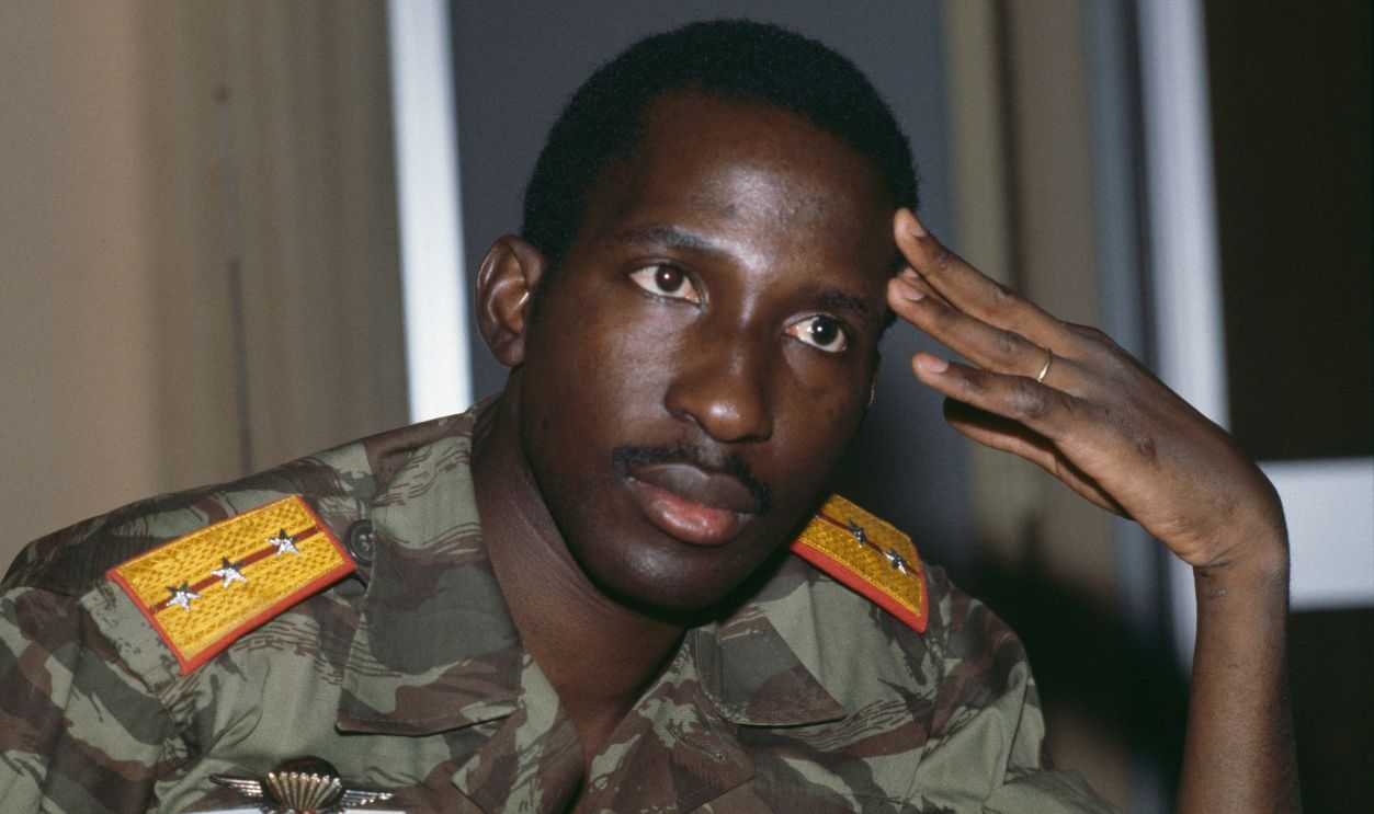 Captain Thomas Sankara leader of Burkina Faso