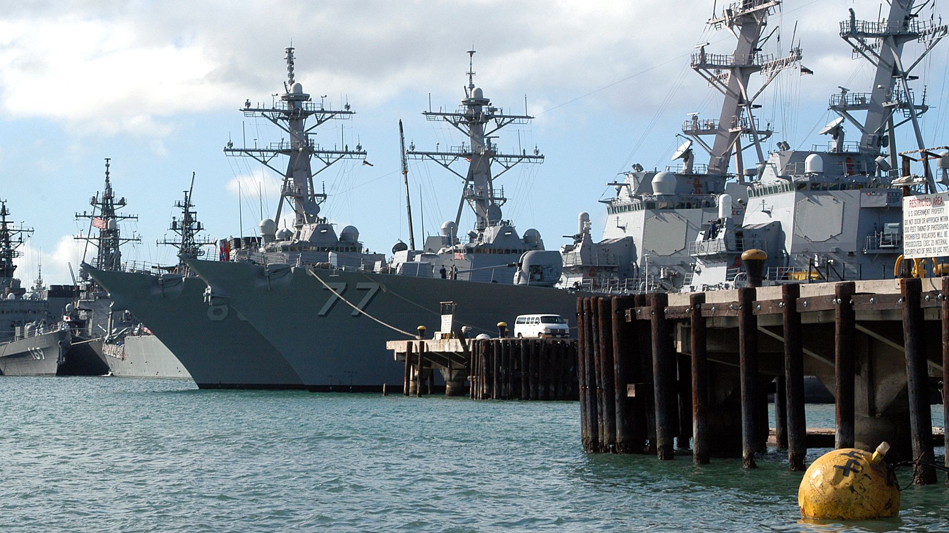 File:US Navy 040702-N-4304S-136 Warships from several nations sit pierside at Naval Station Pearl Harbor, Hawaii.jpg