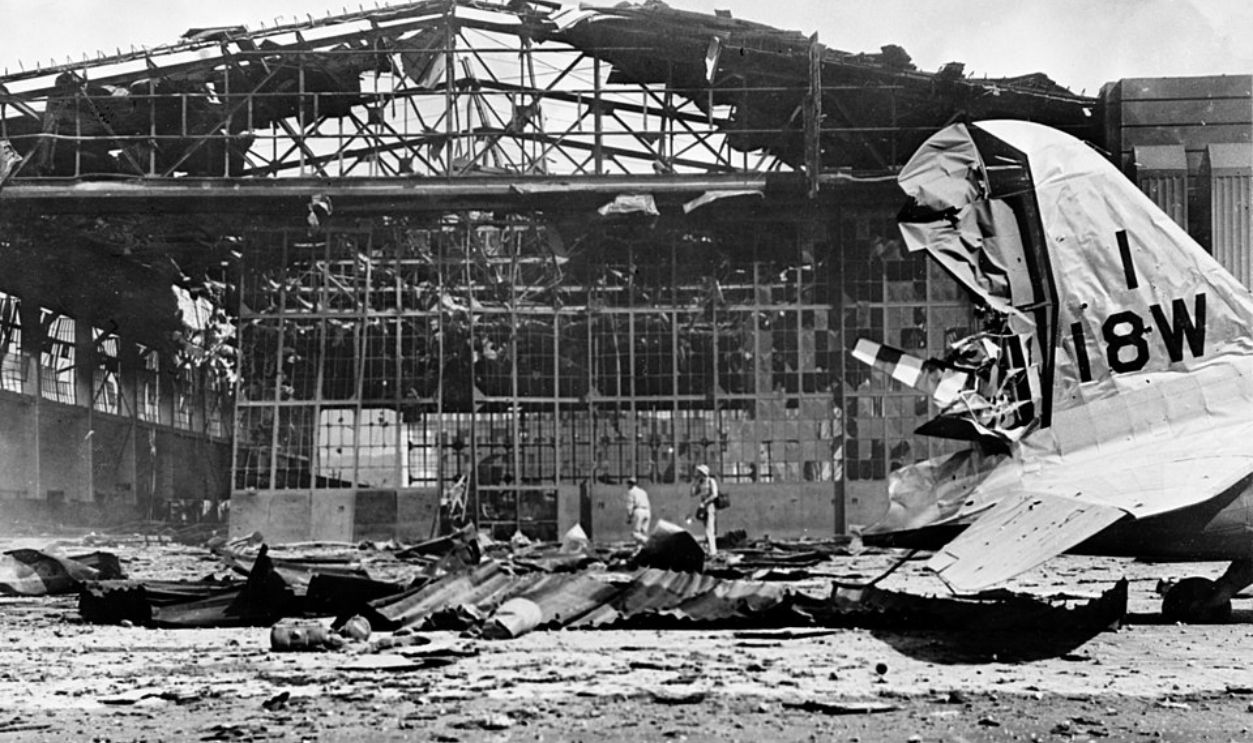 The First Shells Fall On Wheeler And Hickam Fields